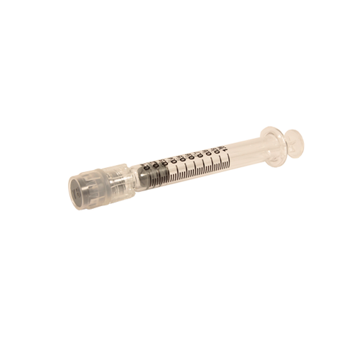 1mil Glass Syringe w/ Luer Lock, Graded Capacity (100 qty)