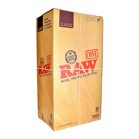 RAW Classic Pre-Rolled Cones King Size (109mm) (1400 qty.)